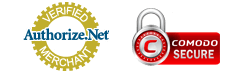 Secure Online Checkout Provided by Authorize.net and Comdod Secure