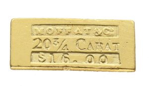 Moffat & Co. San Francisco 1849 $16.00 gold Ingot