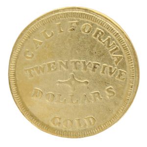 Templeton Reid Assayers 1849 $25 California Gold Issue