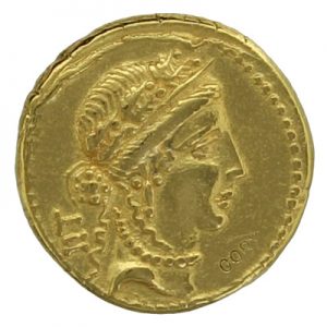 Julius Caesar / Trophy (45-44 BC) Roman Gold Aureus