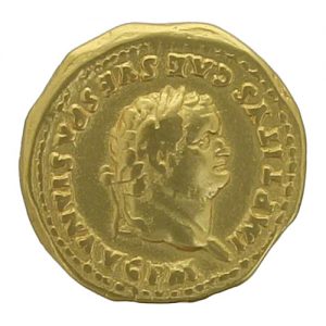 Titus Roman Emperor 79 – 81 Gold Aureus Coin