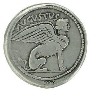Augustus Sphinx Roman Coin