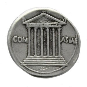 Augustus / Temple AR Cistophoric Tetradrachm 20 – 18 B.C.
