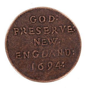 God Preserve New England Elephant Token 1694