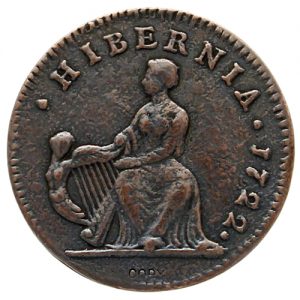 1722 Hibernia Halfpenny