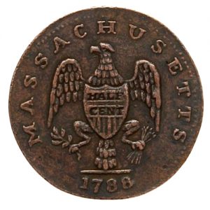 1788 Massachusettes Half Cent