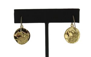 Gold Horse Earrings