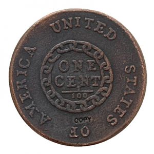 1793 Flowing Hair Chain Reverse Cent