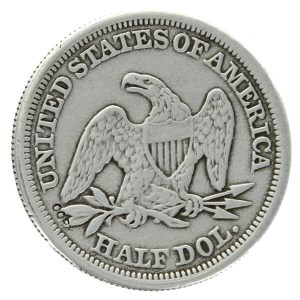 1865 SEATED LIBERTY HALF DOLLAR