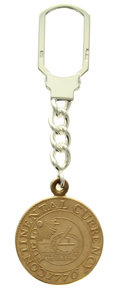 Bronze Replica Continental Dollar Key Chain