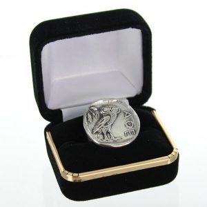 Owl Of Athena Sterling Silver Wisdom Ring