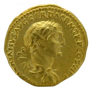 TRAJAN/REGNA AD SIGNATA Roman Imperial Gold Aureus