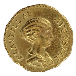 PLAUTILLA & CARACALLA Roman Imperial Gold Aureus