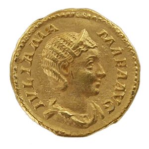 Julia Mamaea Roman Imperial Gold Aureus,