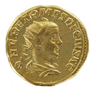 Herennius Etruscus Roman Imperial Gold Aureus