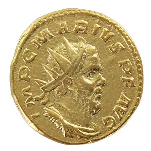 Marius Roman Imperial Gold Aureus 268 A.D.