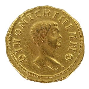 Nigrinian Roman Imperial Gold Aureus 283 A.D.