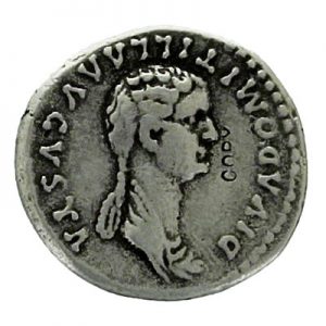 Vespasian and Domitilla Denarius