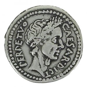 Julius Caesar Roman Denarius Coin