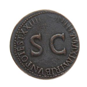 Tiberius AE As Roman Imperial Coin