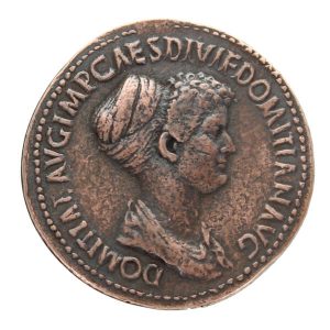 Domitia Æ Sestertius. Rome mint, 81-82 AD
