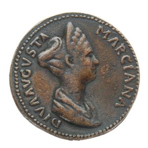 Marciana / Consecratio Æ Sestertius. Rome, ca 112-113 AD