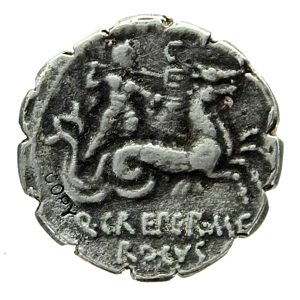 Q. Crepereius M.F. Rocus, 69 B.C.Roman Republic AR denarius
