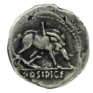 C Hosidius C.f. Geta Denarius – Roman Republic AR Denarius