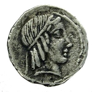 Caius Marcius Censorinus Roman Republic AR Denarius