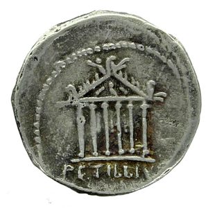 Petillius Capitolinus Roman Republic Denarius