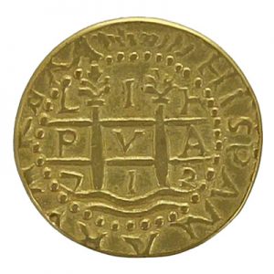 1712 1 Escudo Lima Peru Spanish Gold Cob