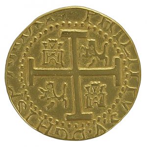 1714 Lima Peru Four Escudos Spanish Gold Cob