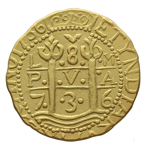 1736 Spanish Colonial Lima Peru 8 Escudos