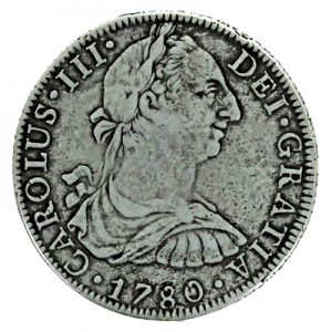 1780 CARLOS III, 8 REALES, Silver Coin