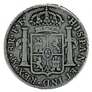 1780 CARLOS III, 8 REALES, Silver Coin