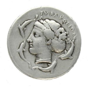 Syracuse, Sicily, AR Tetradrachm, 405 B.C., BMC 190