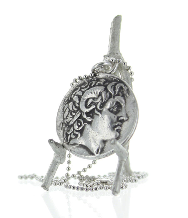 Alexander the Great Sterling Silver Pendant