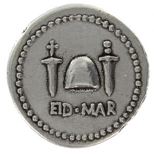 Brutus Ides of March Roman Denarius Coin, 43-42 B.C.